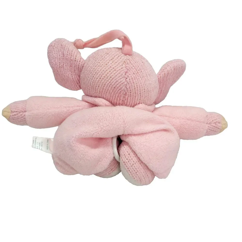Vtg Carters Emu Namae Musical Crib Pull Elephant Plush 7